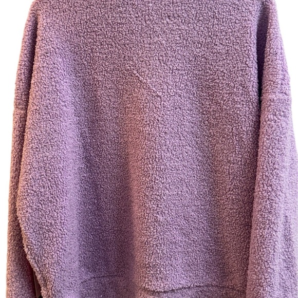 Justice Lilac Fleece Quarter-Zip Top - Picture 3 of 4